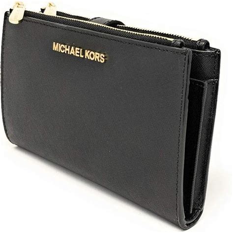 michael kors jet set travel geldbörse schwarz silber|MICHAEL KORS Geldbörse Portemonnaie JET SET TRAVEL .